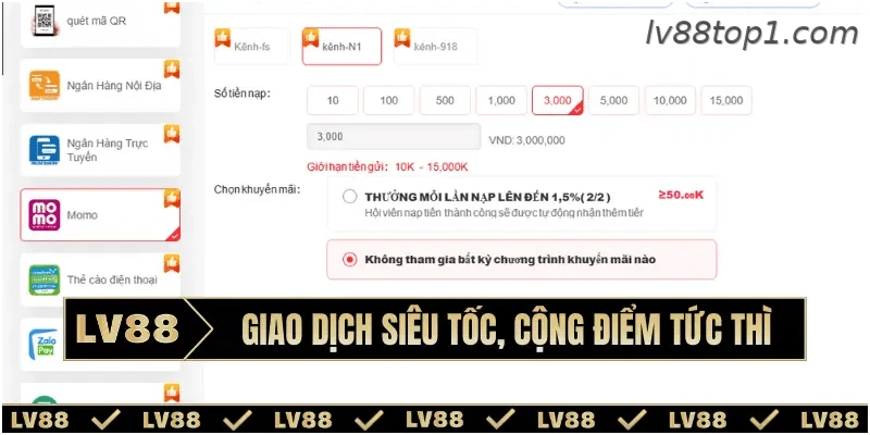Hệ thống giao dịch trực tuyến nhanh chóng và ổn định